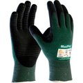 Pip MaxiFlex Cut Seamless Knit Engineered Yarn Glove Nitrile Coated MicroFoam Grip, Medium, Green, 12pk 34-8443/M